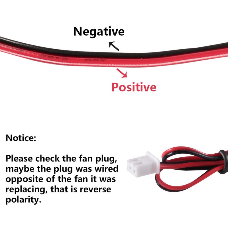 UMLIFE 4PCS 3D Printer Blower Fan 5015 DC 24V Brushless Cooling Fan Oil Bearing 50x50x15mm Fan with 2 Pin Terminal for Humidifier Aromatherapy Repair Replacement Hotend Extruder Heatsinks(24V 0.1A) - Image 3